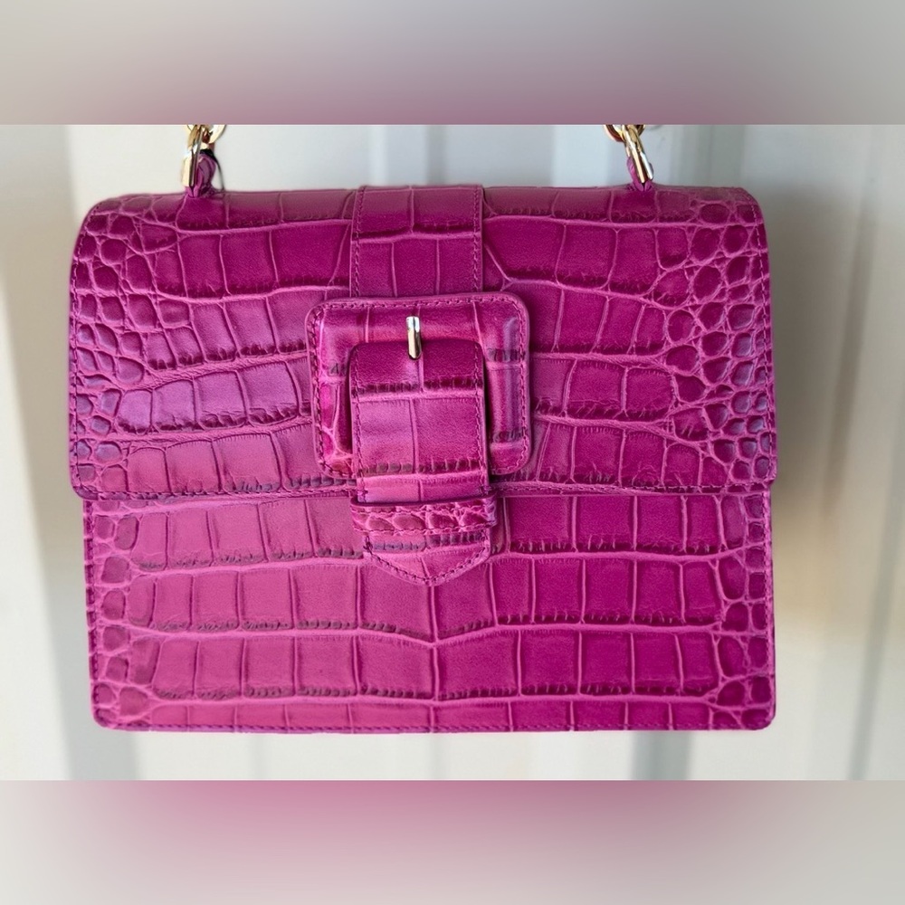 Brahmin Small Hallie Satchel Empower Tangsi Pink Leather BCA $365 - Picture 13 of 16